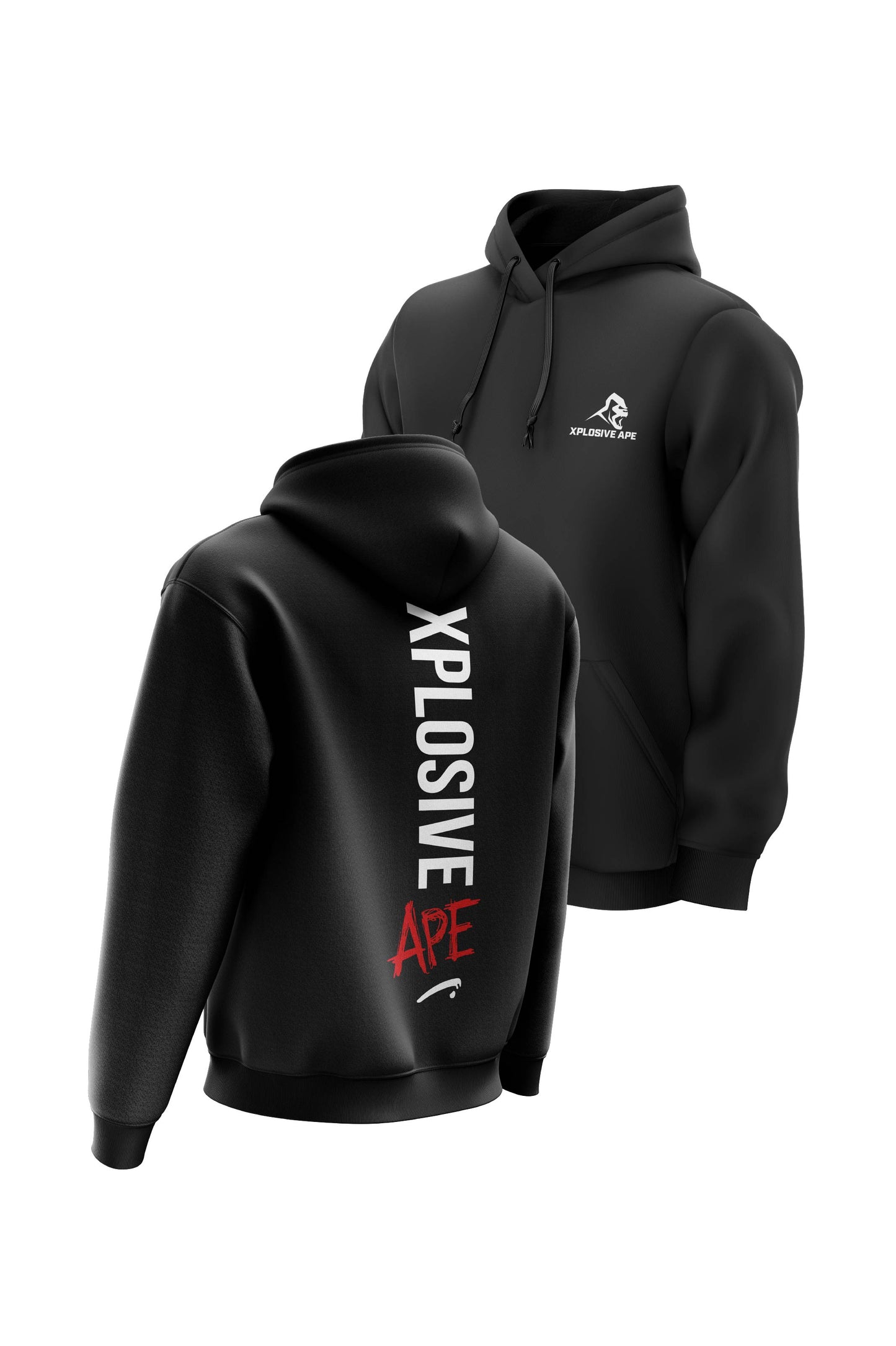 XAPE Graffiti Hoodie - Black