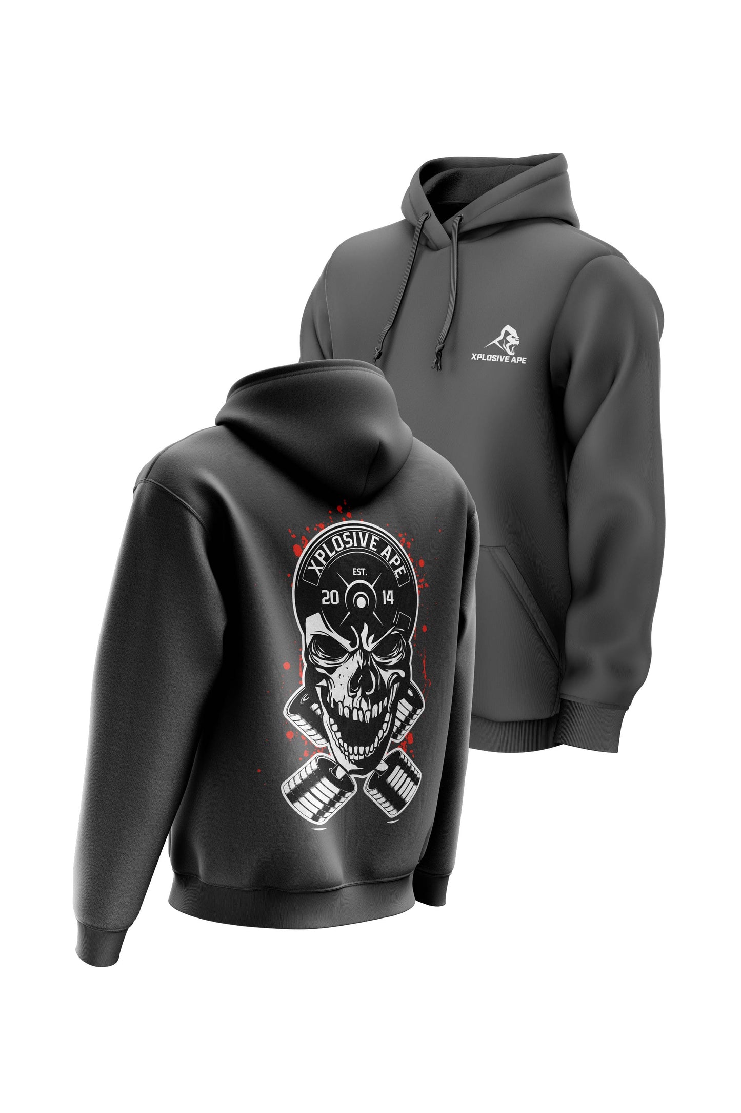 XAPE Headplate Hoodie - Charcoal