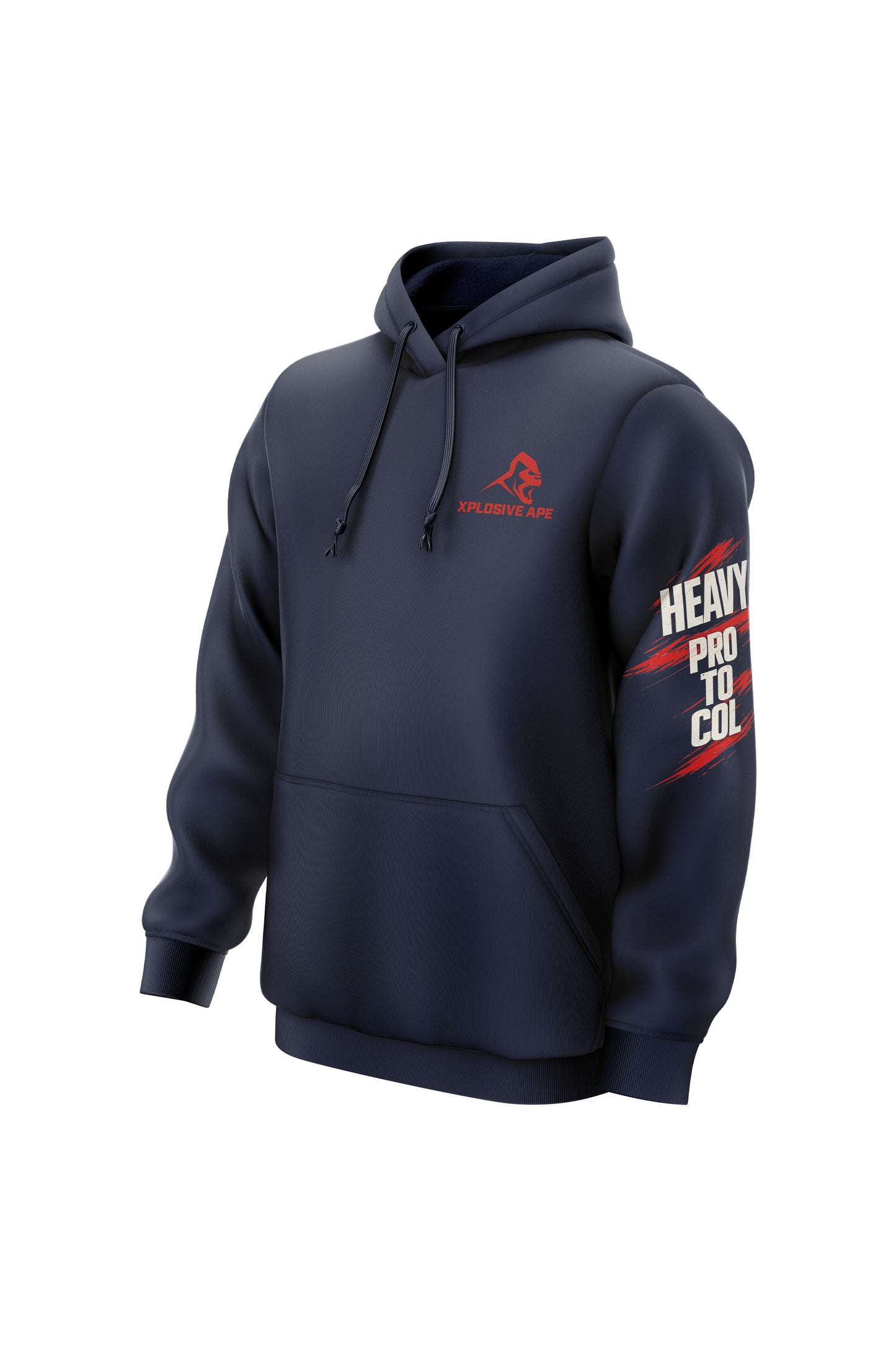 XAPE Heavy Protocol String Hoodie - Navy