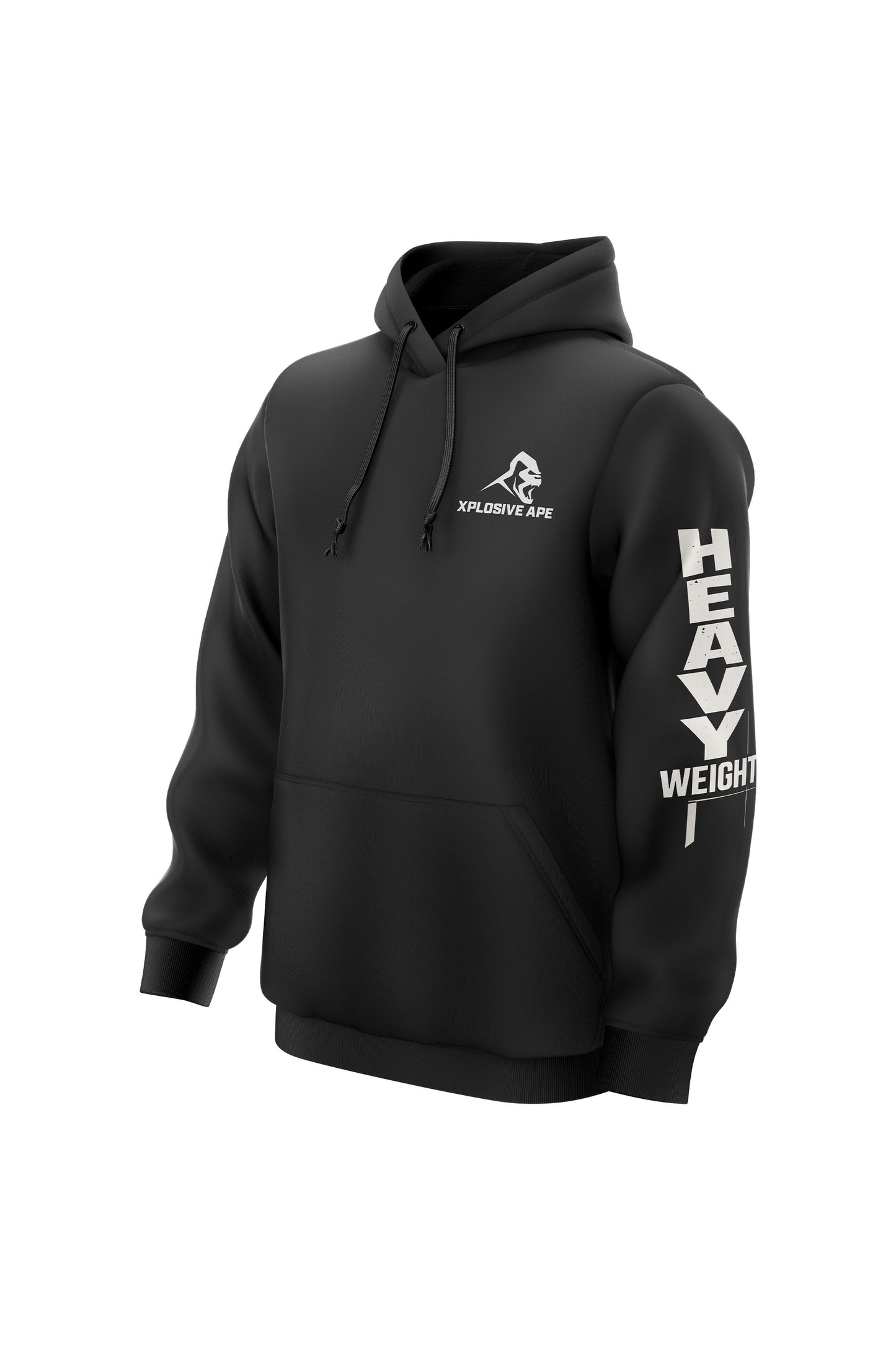 XAPE Heavy Weight String Hoodie - Black