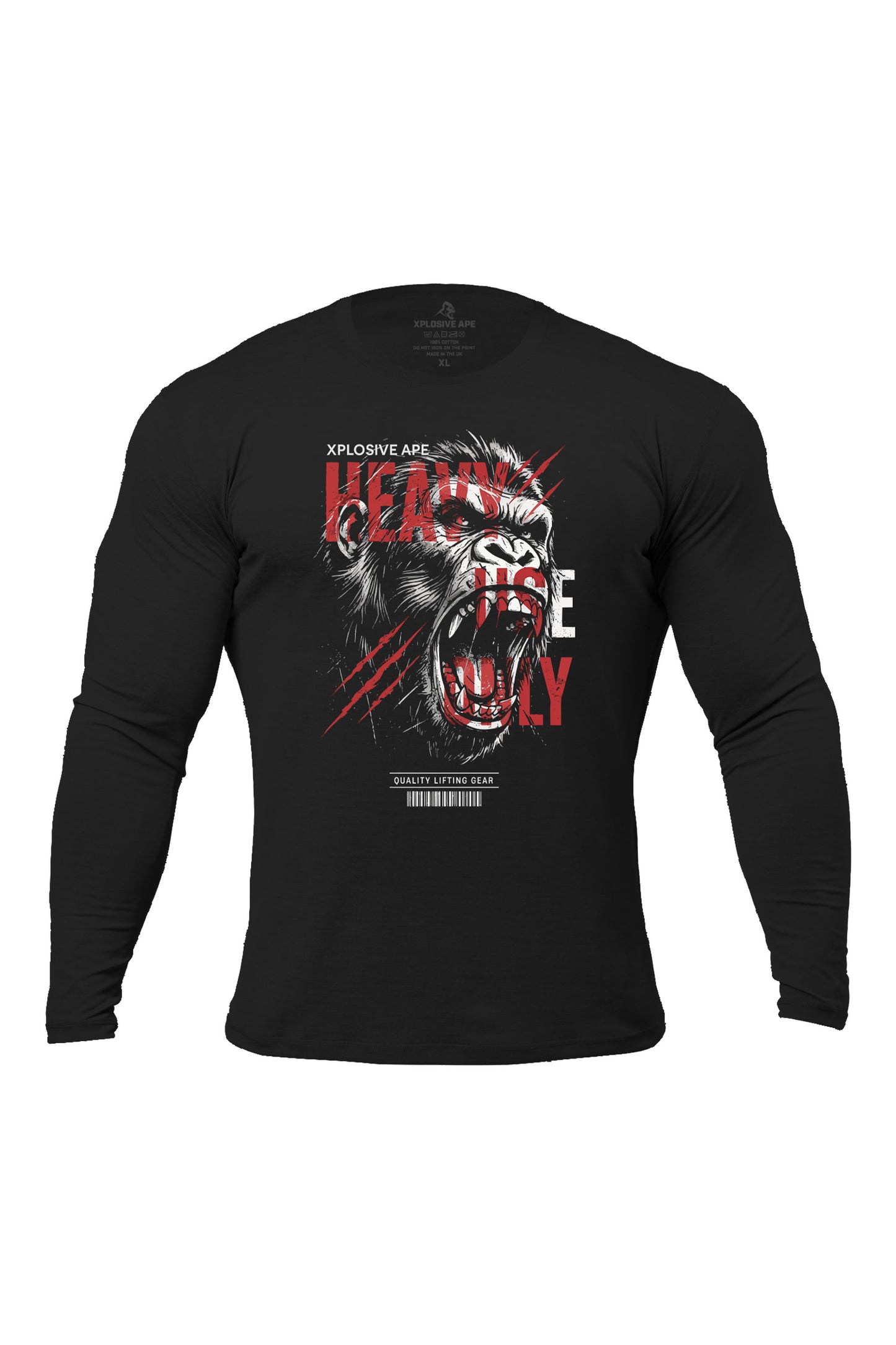 XAPE Heavy Use Only Long Sleeve Tee - Black