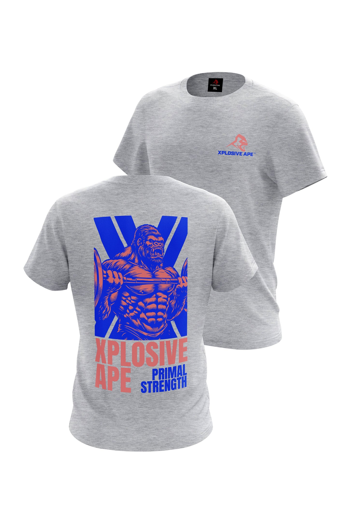 XAPE Primal Strength V1 Tee - Sports Grey