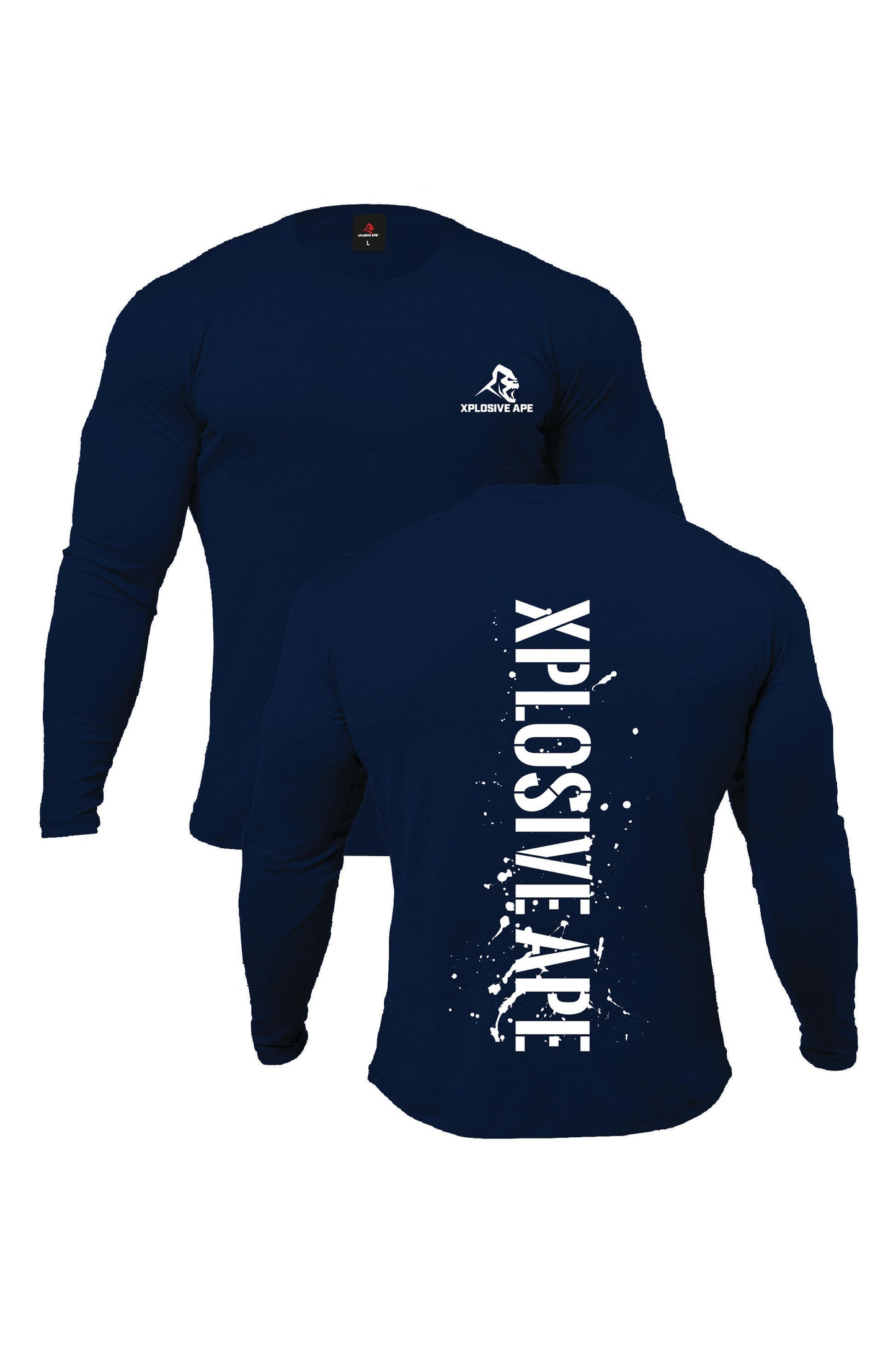 XAPE Smackdown V2 Long Sleeve Tee - Navy