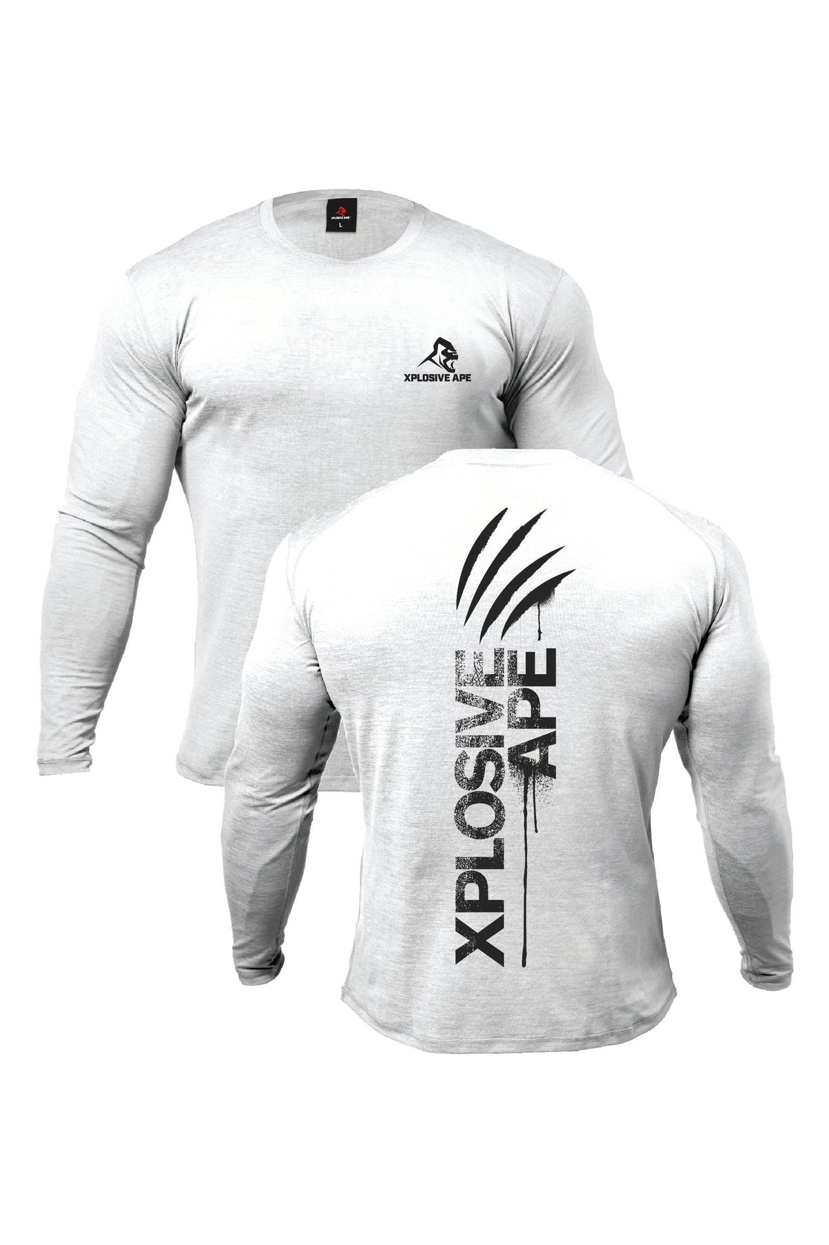 XAPE Claw V2 Long Sleeve Tee - White