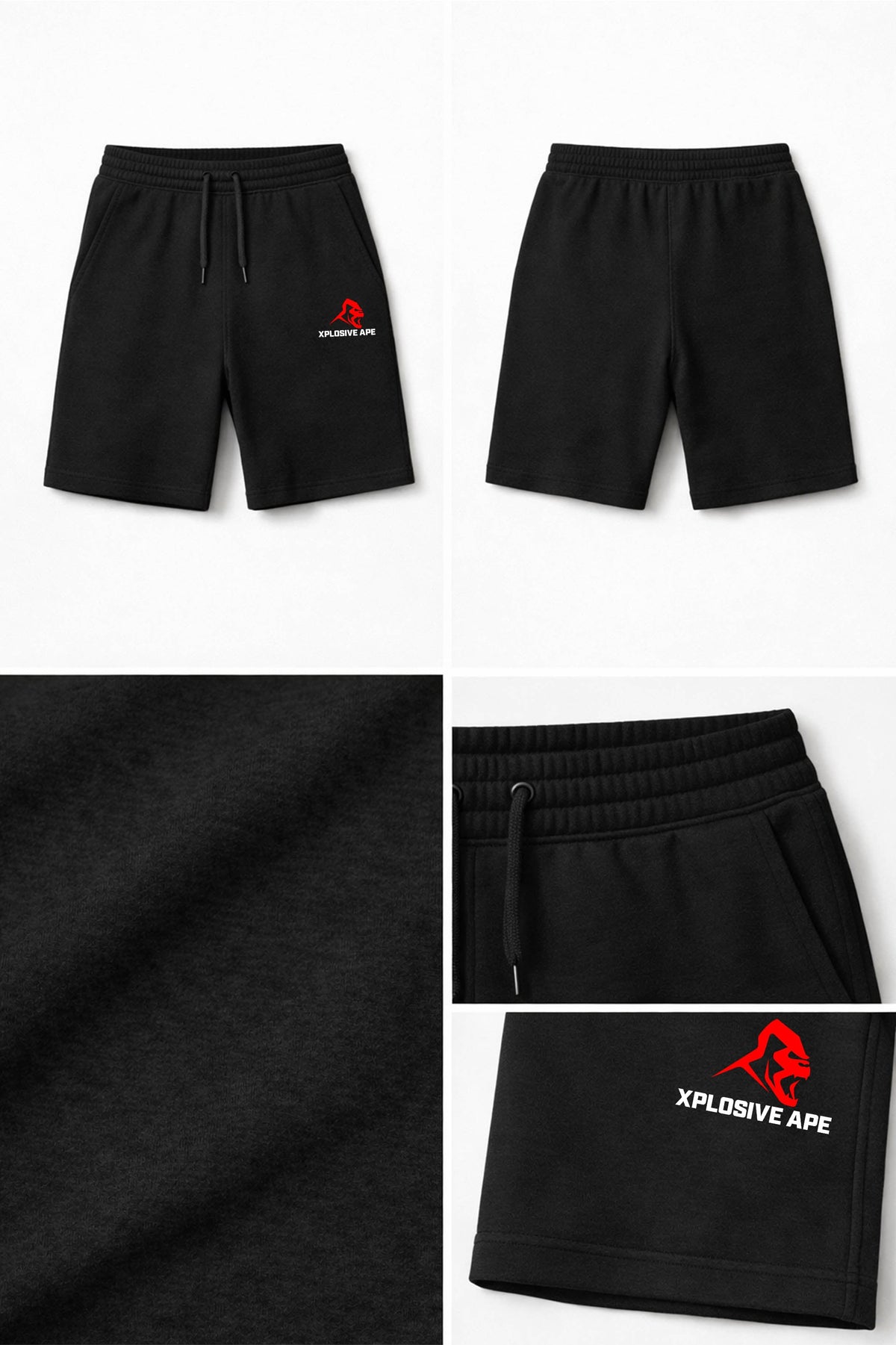XAPE Original Logo Shorts - Black