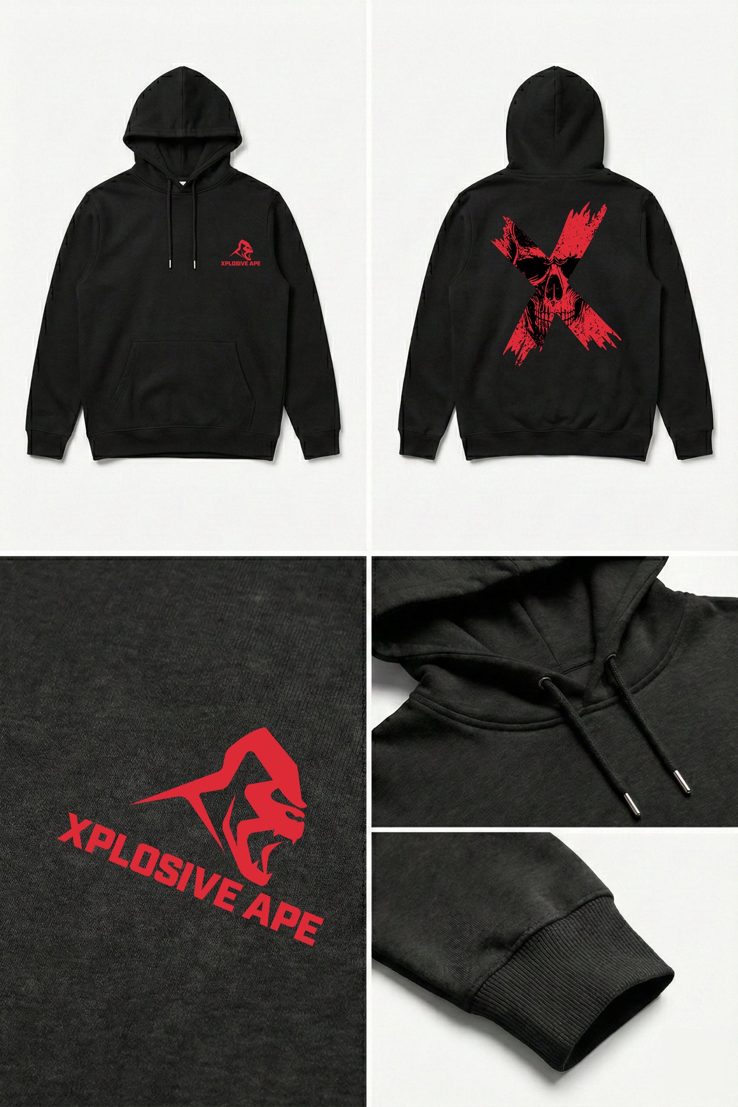 XAPE Perish Hoodie - Black