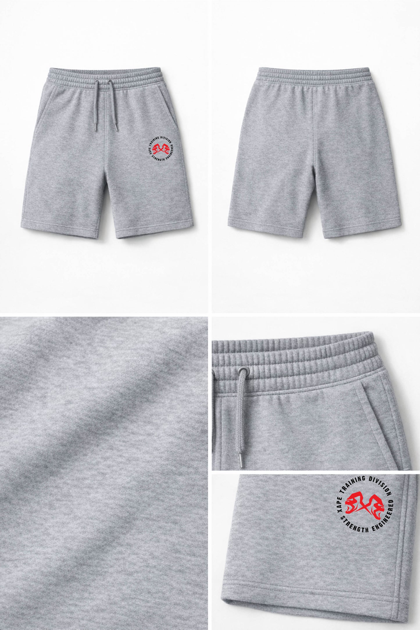 XAPE Training Division V2 Shorts - Sports Grey