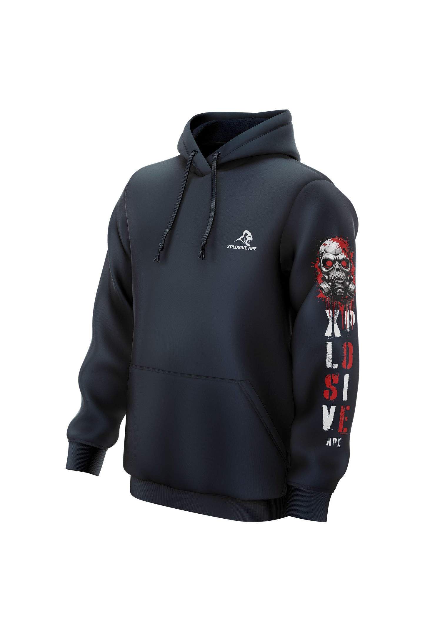 XAPE Bone Crusher String Hoodie - Navy