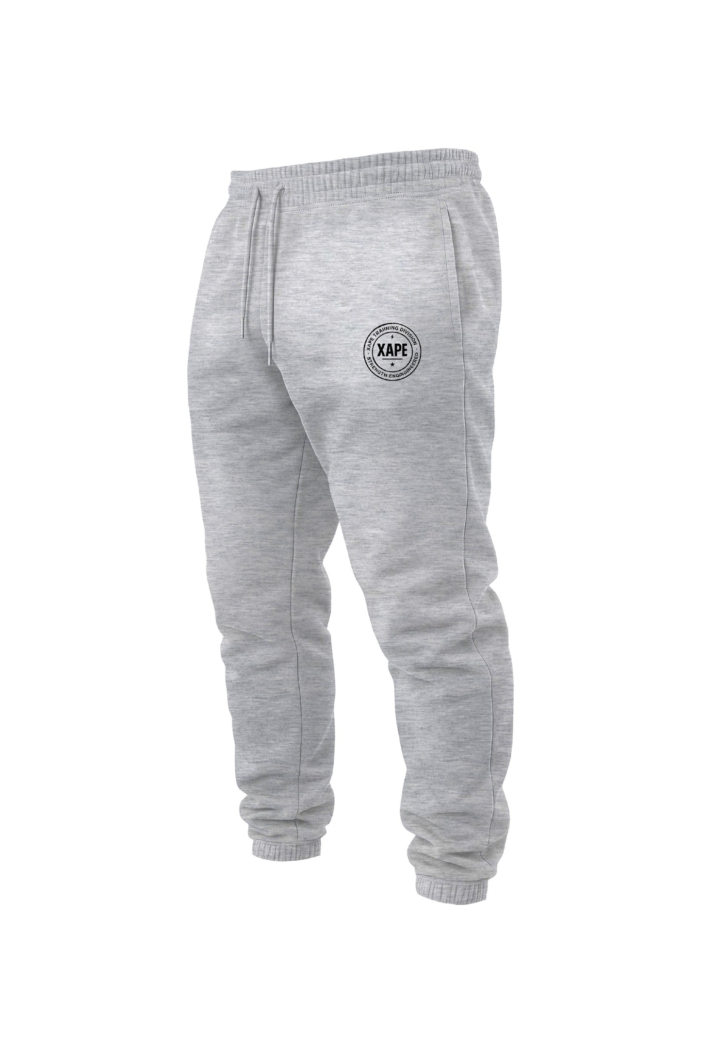 XAPE Classic Badge Logo V2 Joggers - Sports Grey