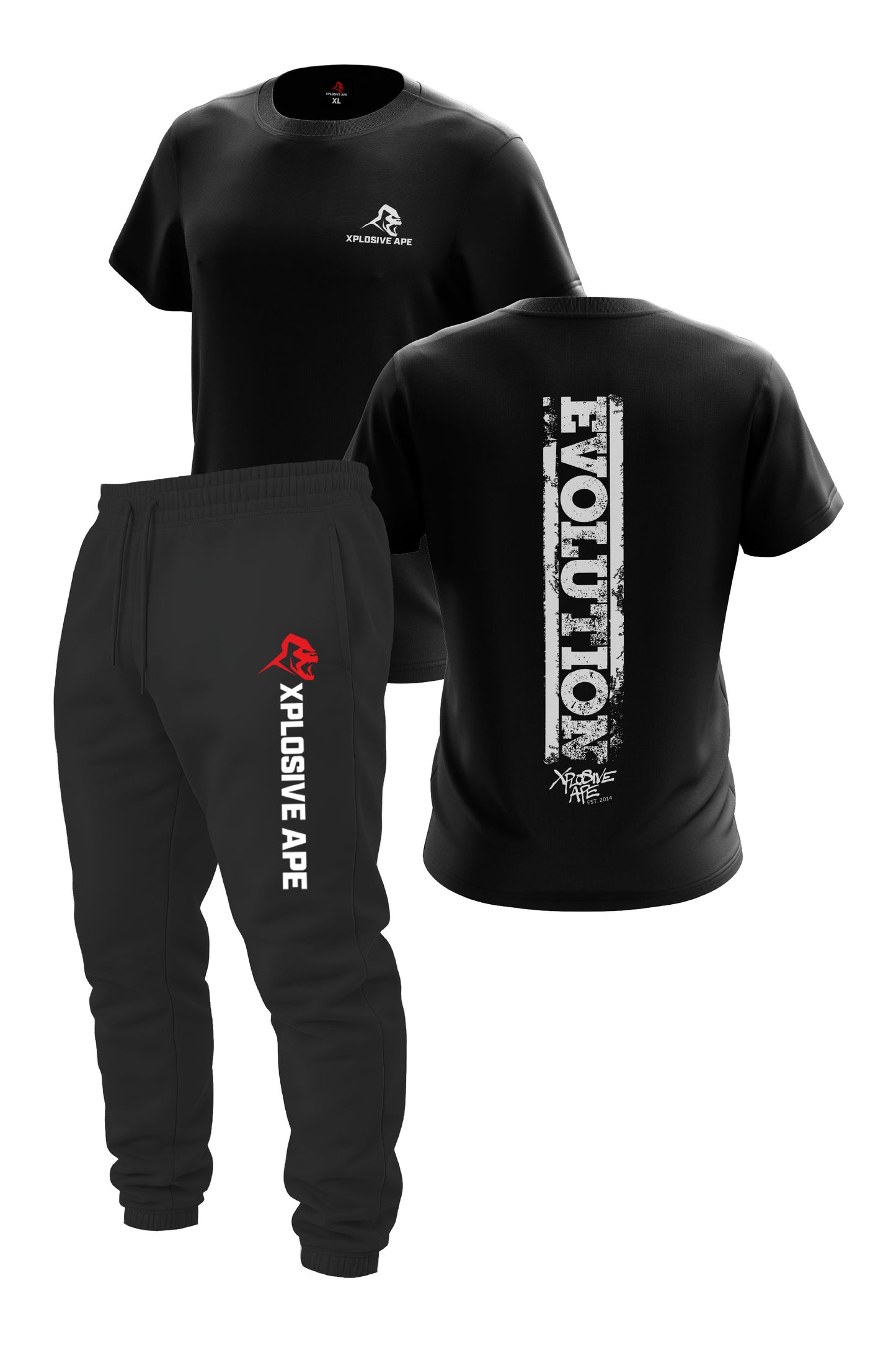XAPE Evolution V2 Tee & Originals V4 Joggers - Black