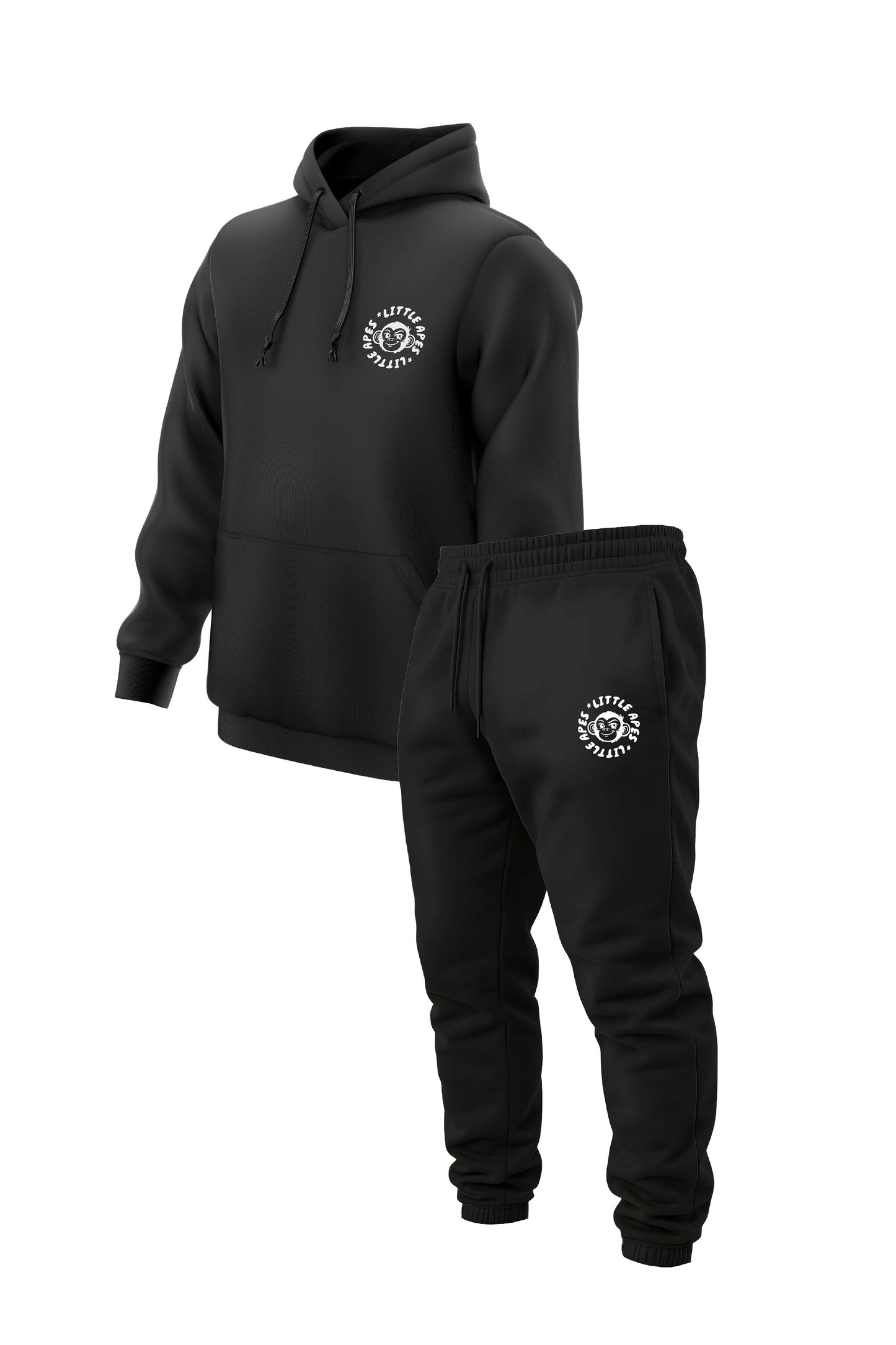 Little Apes Classic Tracksuit - Black