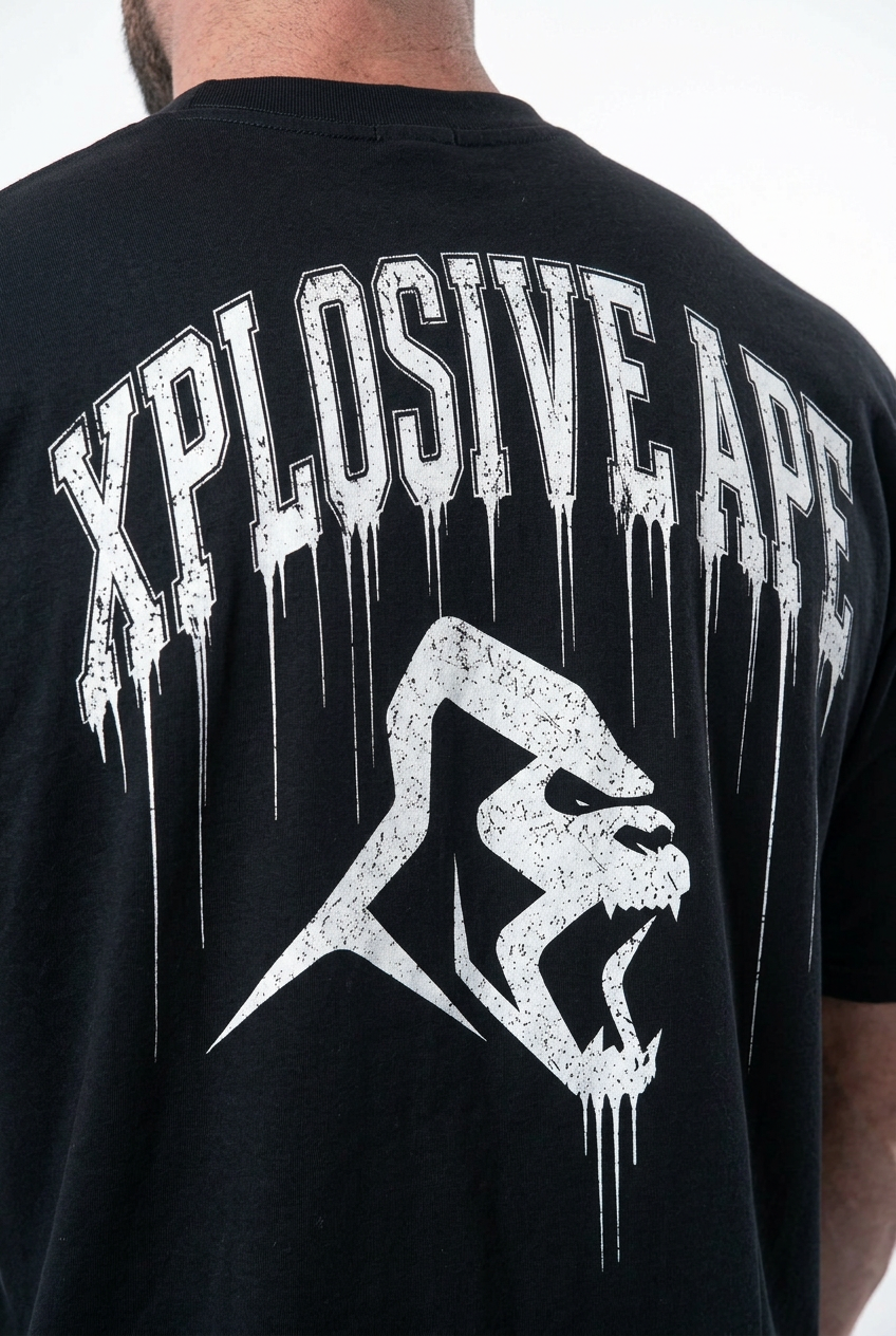 XAPE Ape Authority Oversized Tee - Black