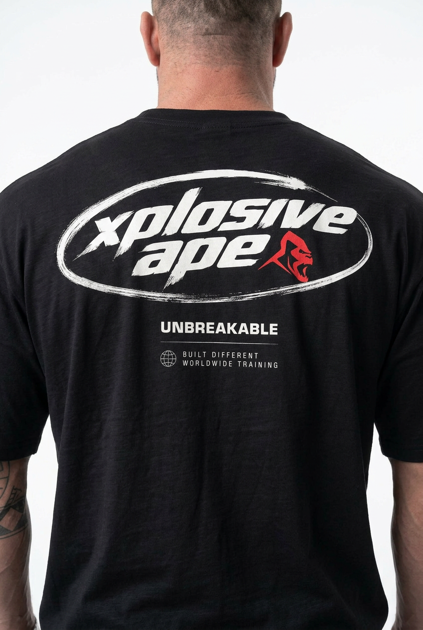XAPE Motion Unit Oversized Tee - Black