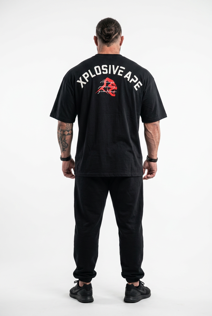 XAPE Hyperdrive Oversized Tee - Black