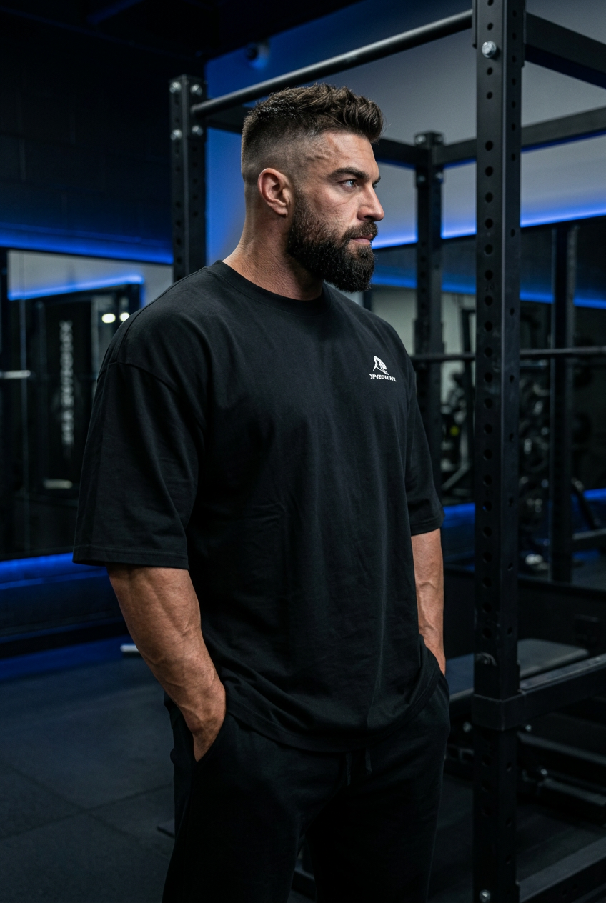 XAPE Slashline Ultra Oversized Tee - Black
