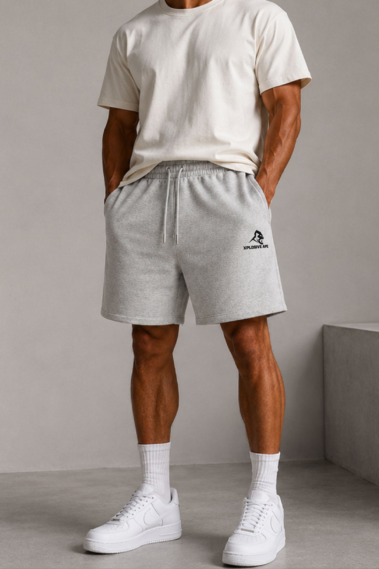 XAPE Prime Oversized Shorts - Ash Grey