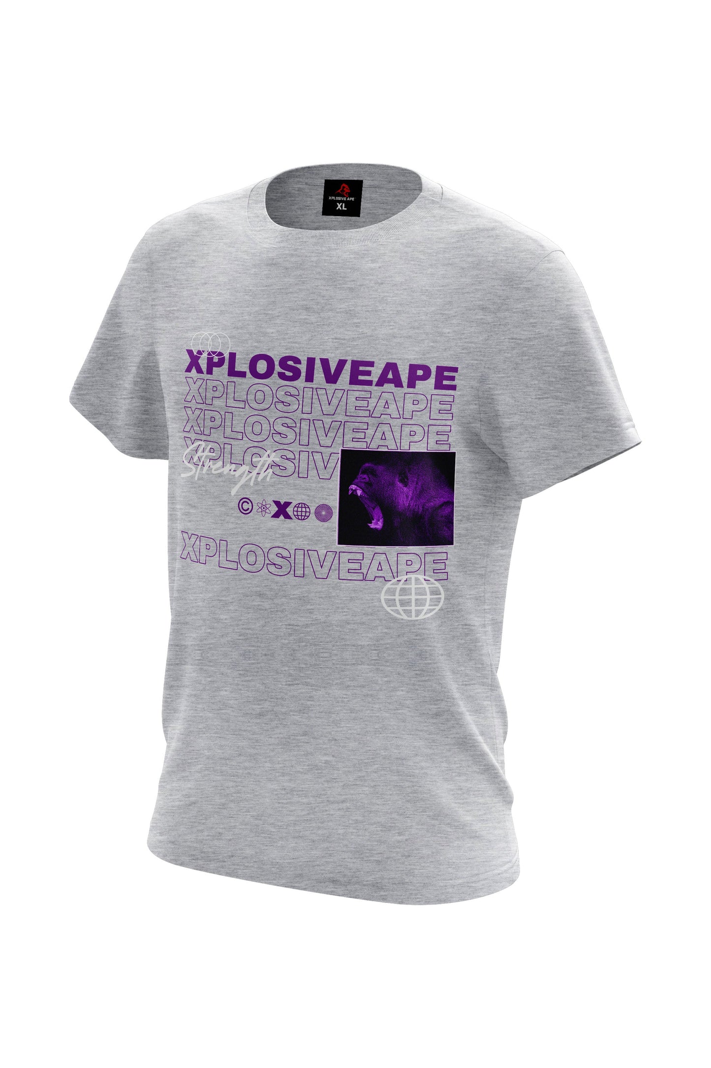 XAPE Strength Tee - Sports Grey