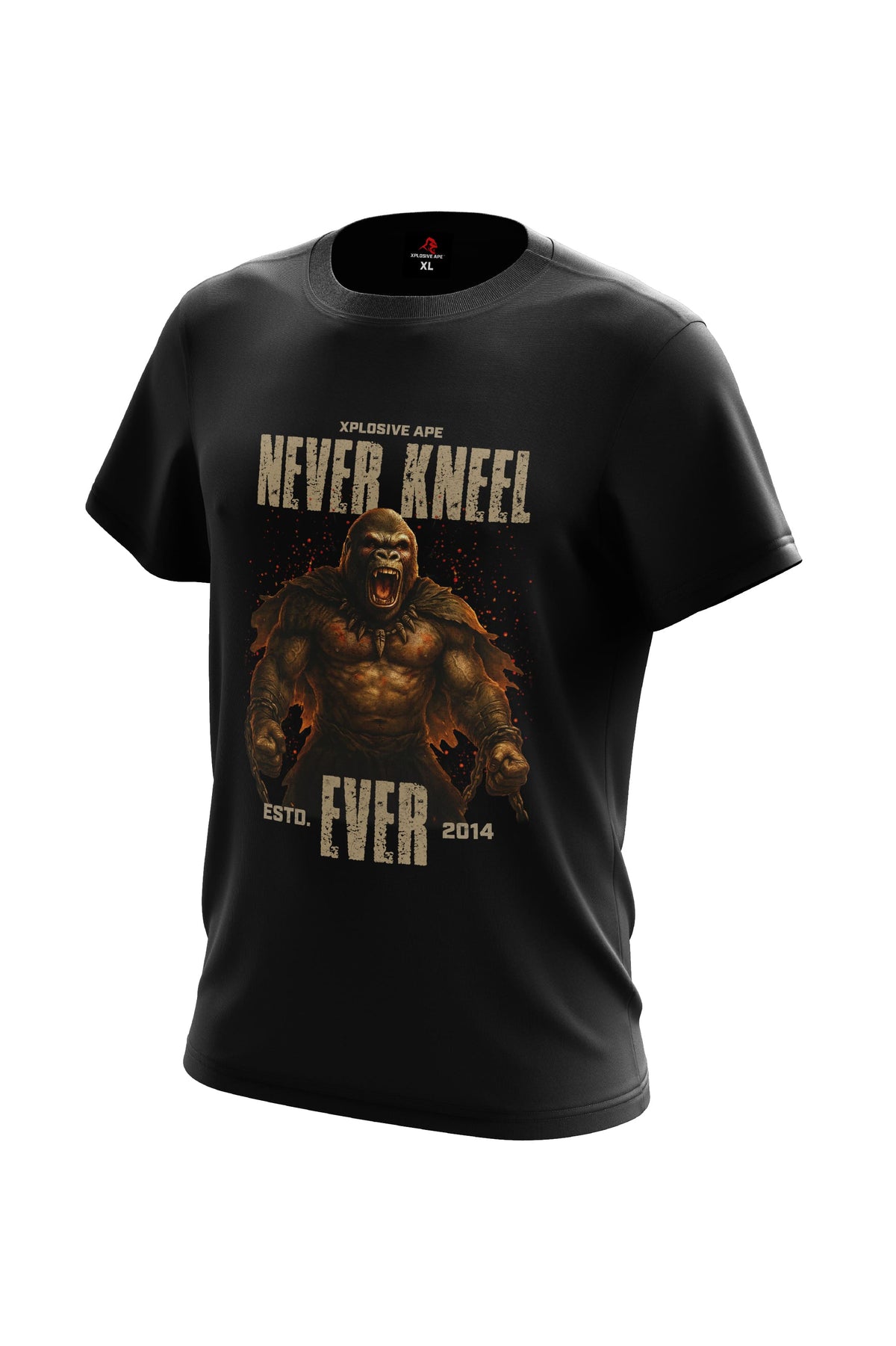 XAPE Never Kneel Tee - Black
