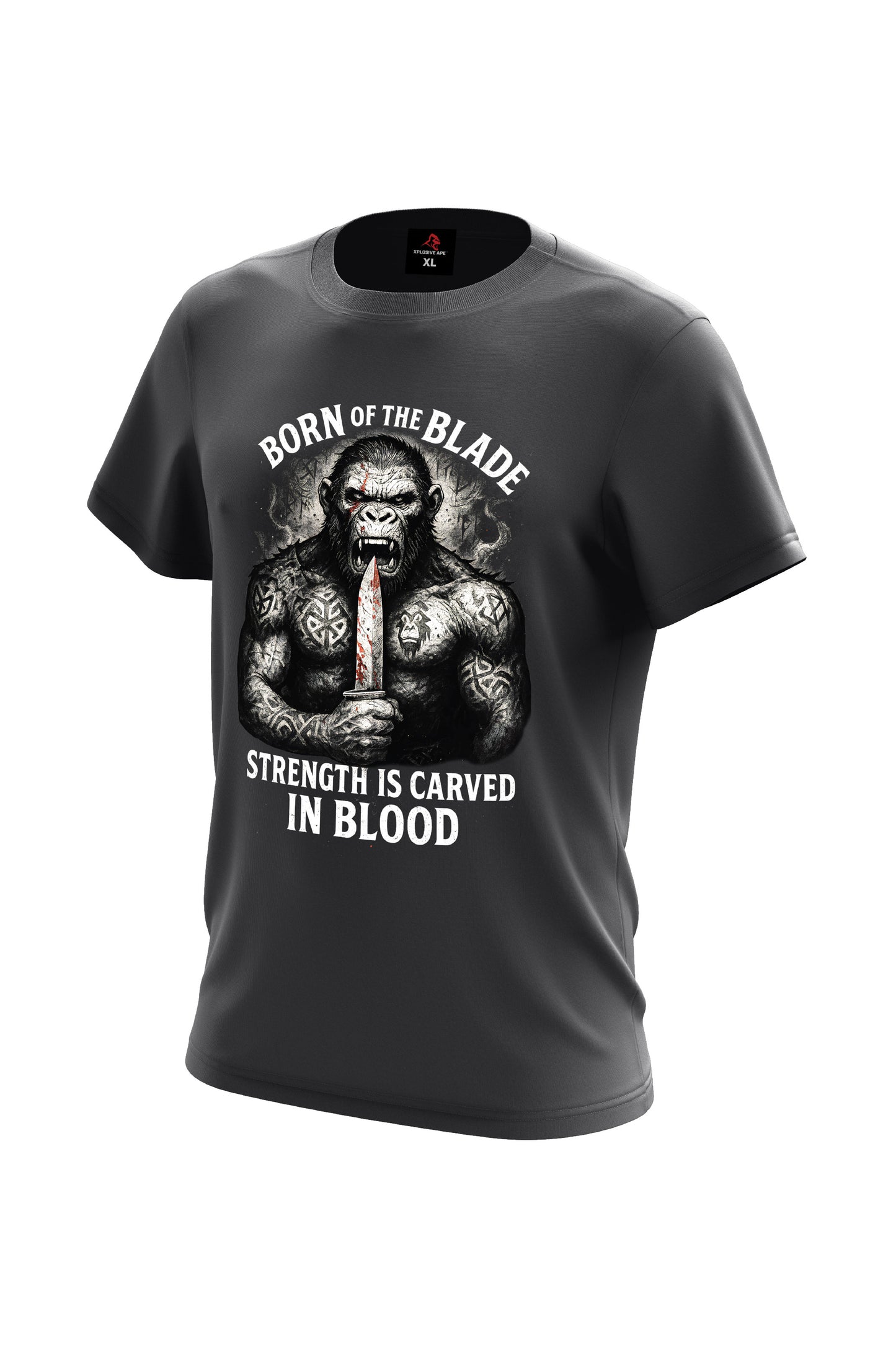 XAPE Born of The Blade Tee - Charcoal