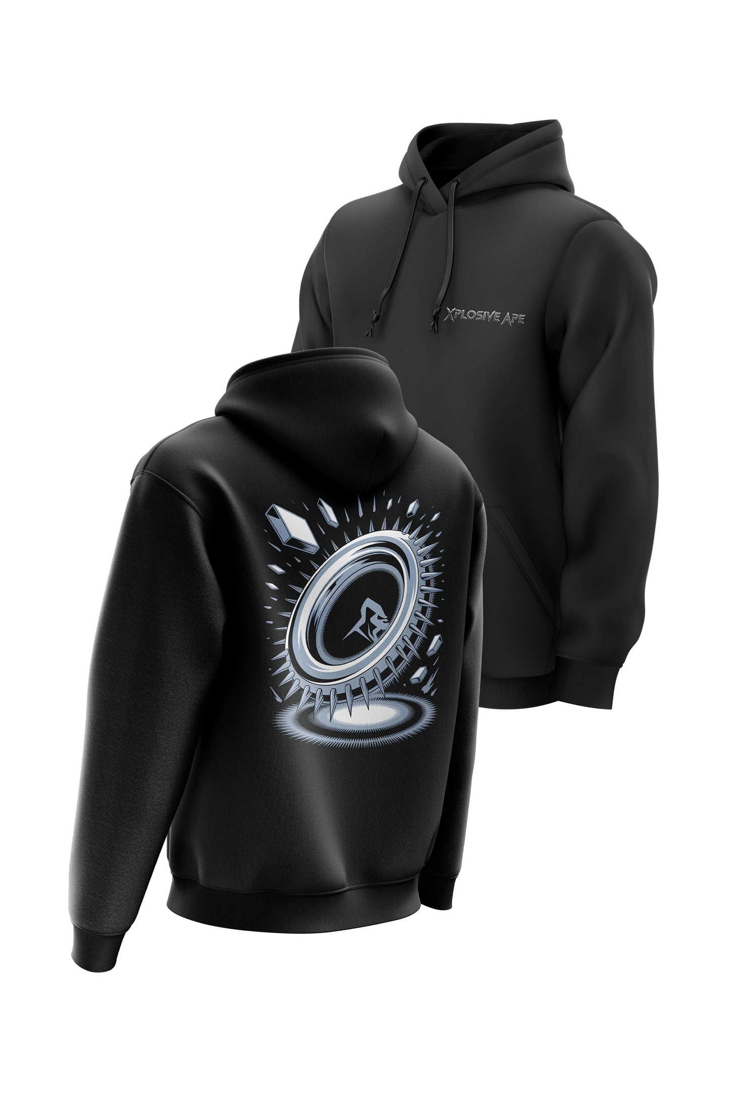 XAPE Apex Core String Hoodie - Black