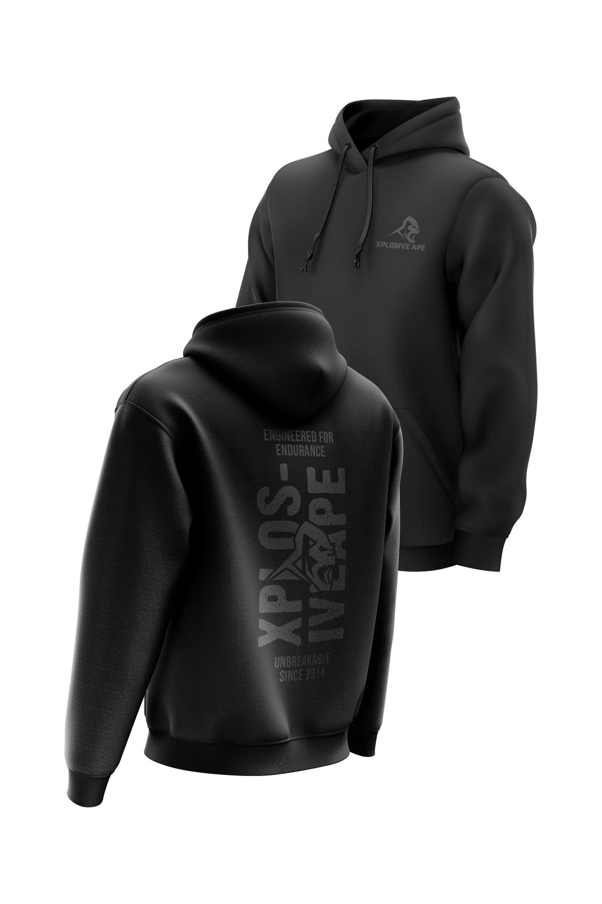 XAPE Unbreakable String Hoodie - Black