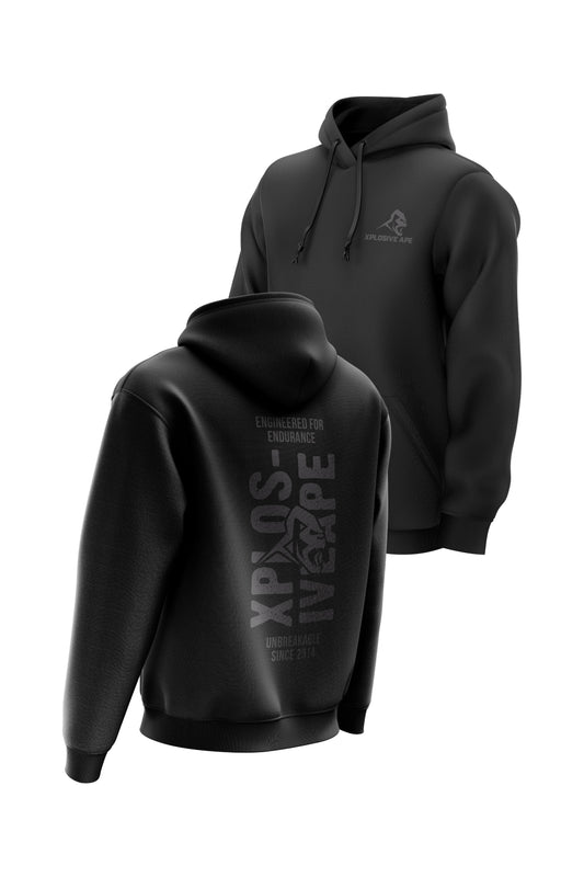 XAPE Unbreakable String Hoodie - Black