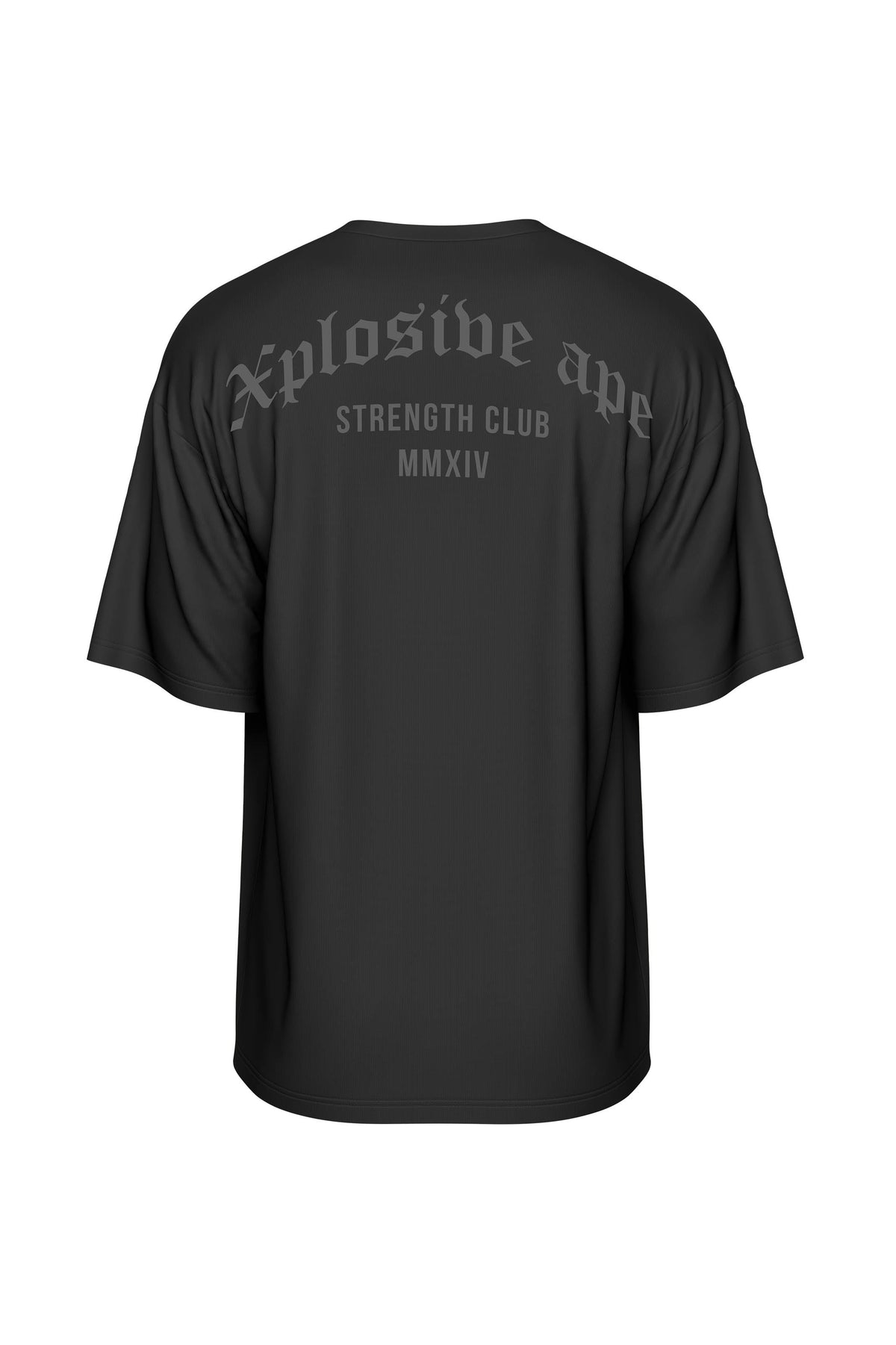 XAPE Strength Club MMXIV Oversized Tee - Black