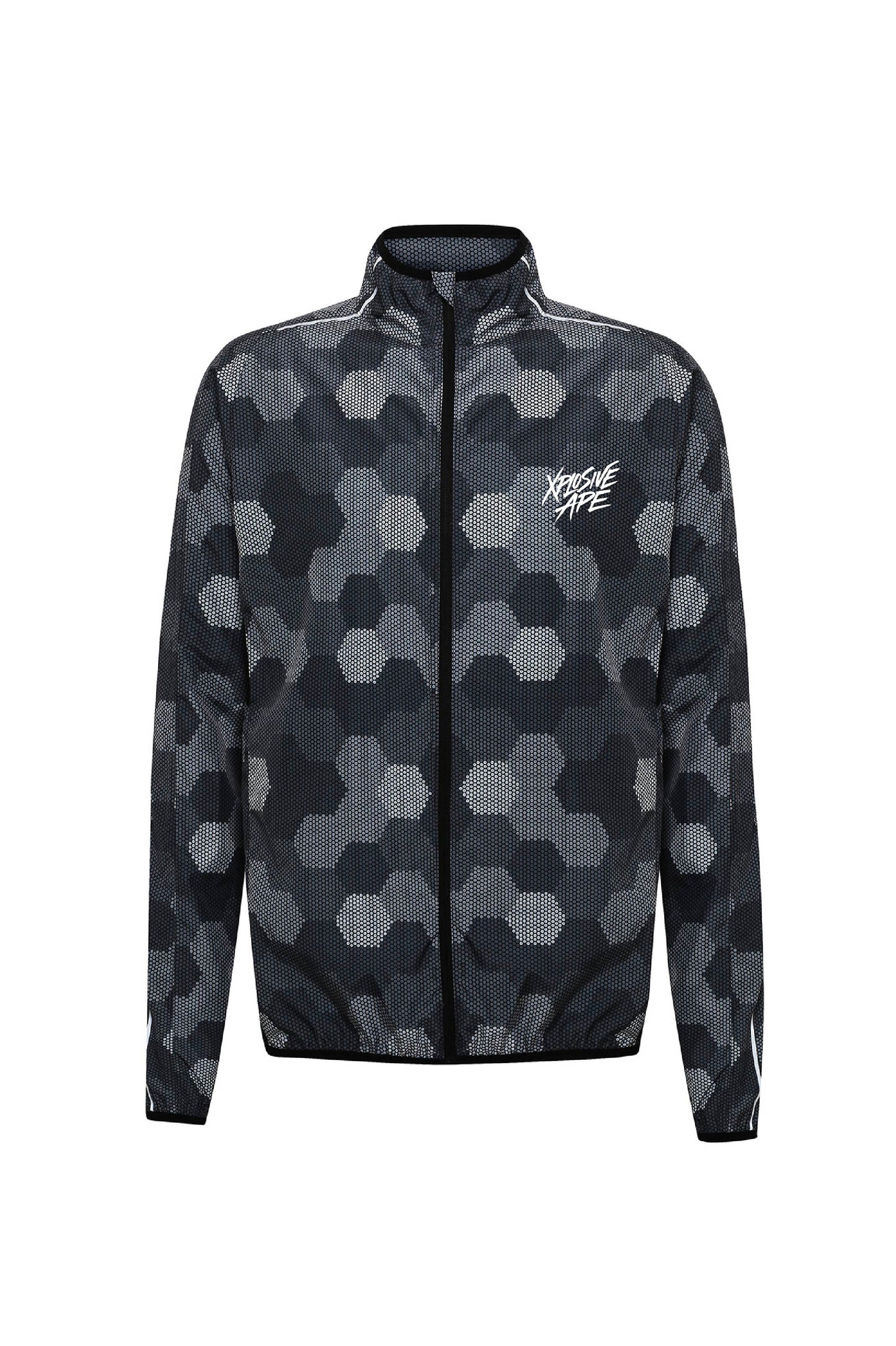 XAPE Brush Script Fitness Jacket - Black
