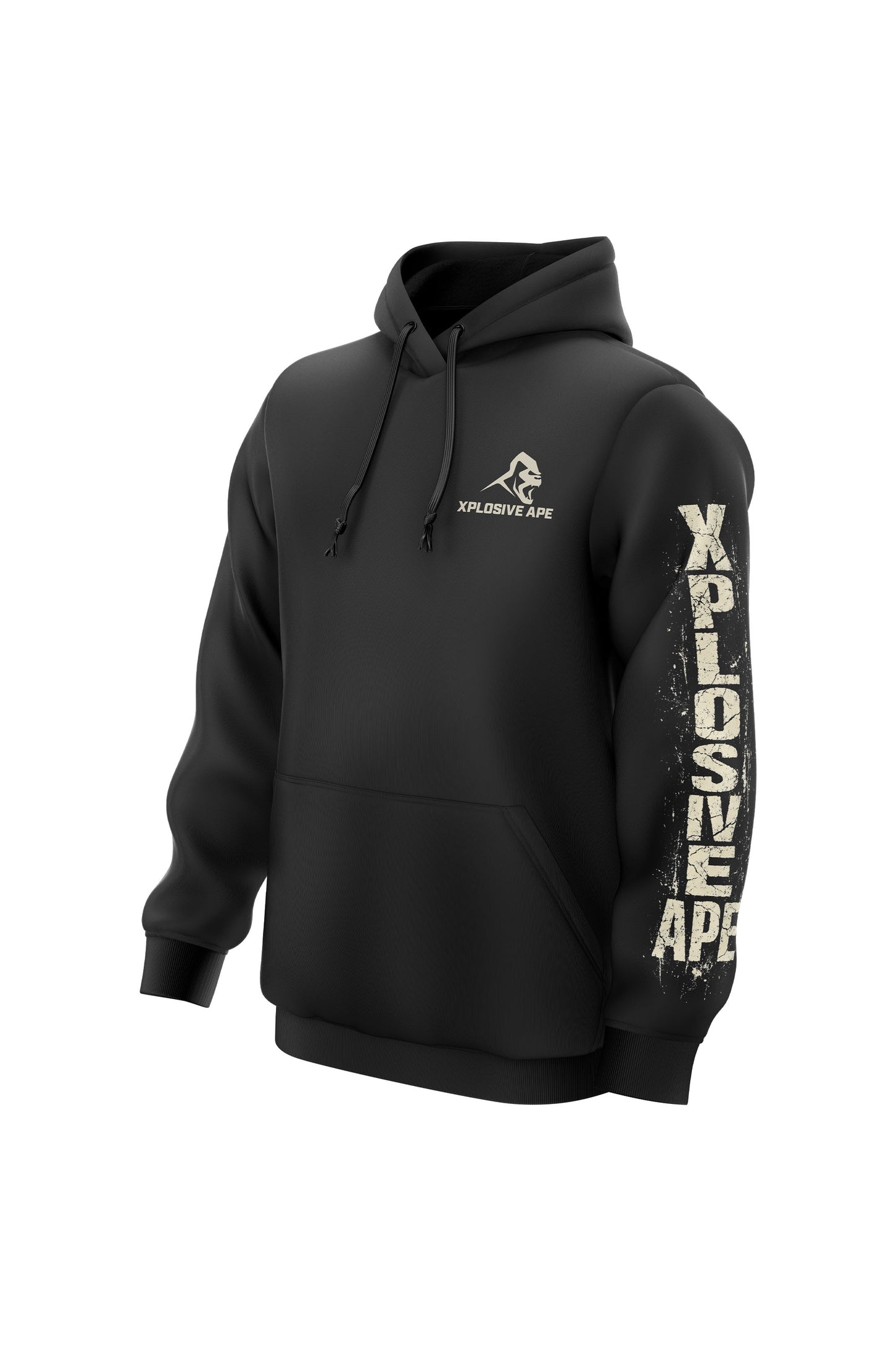XAPE Brutal Intent String Hoodie - Black