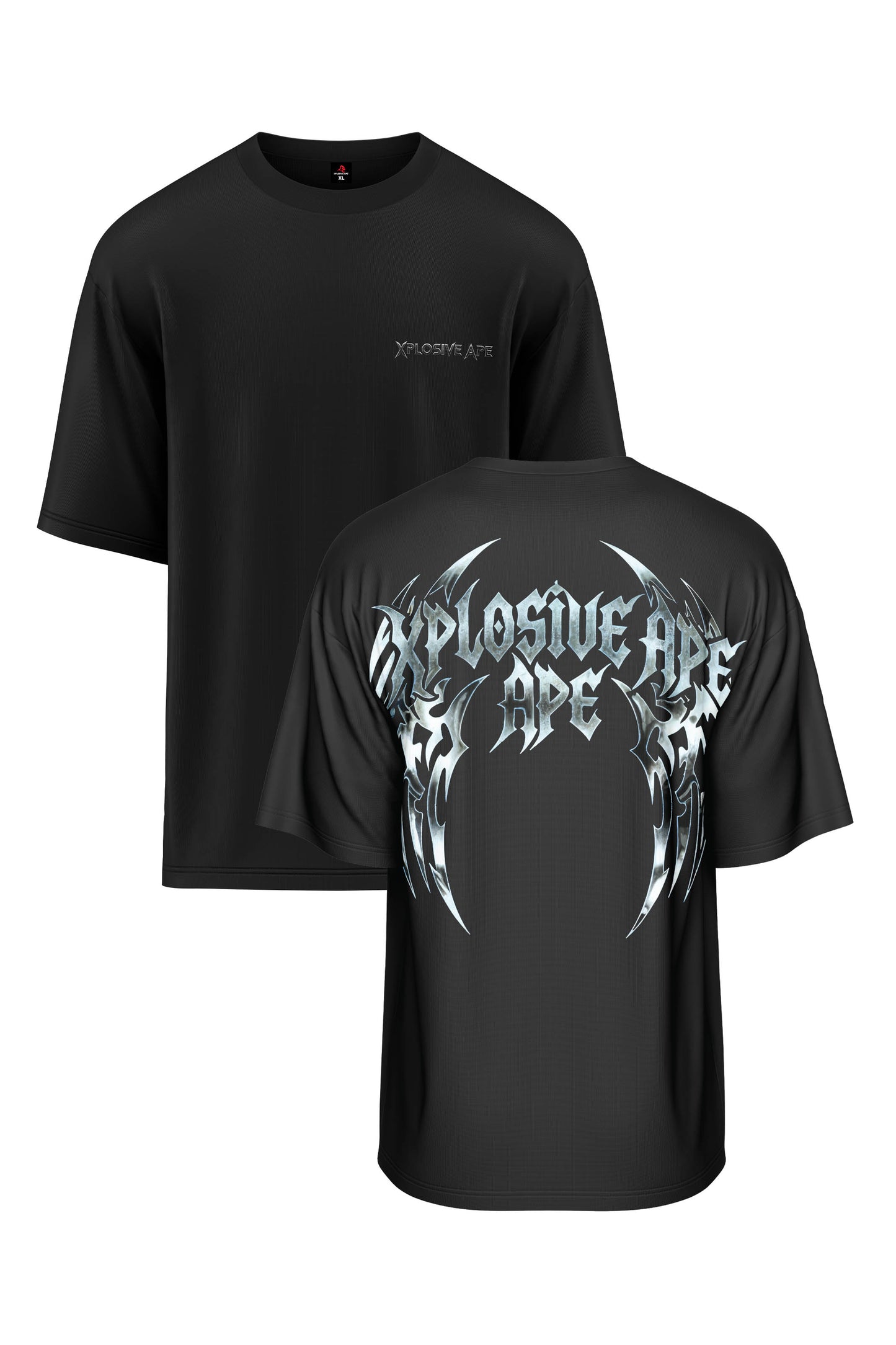XAPE Chromeblade Wings Oversized Tee - Black