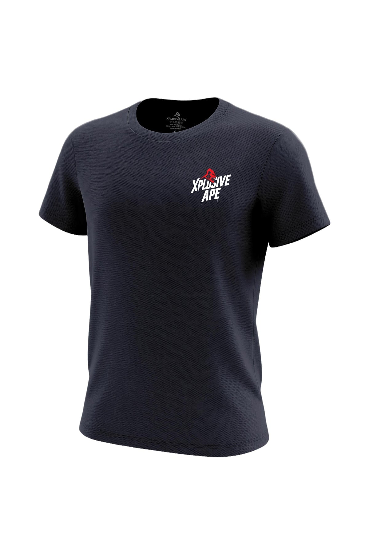 XAPE Classic Stencil Logo X Tech Tee - Navy