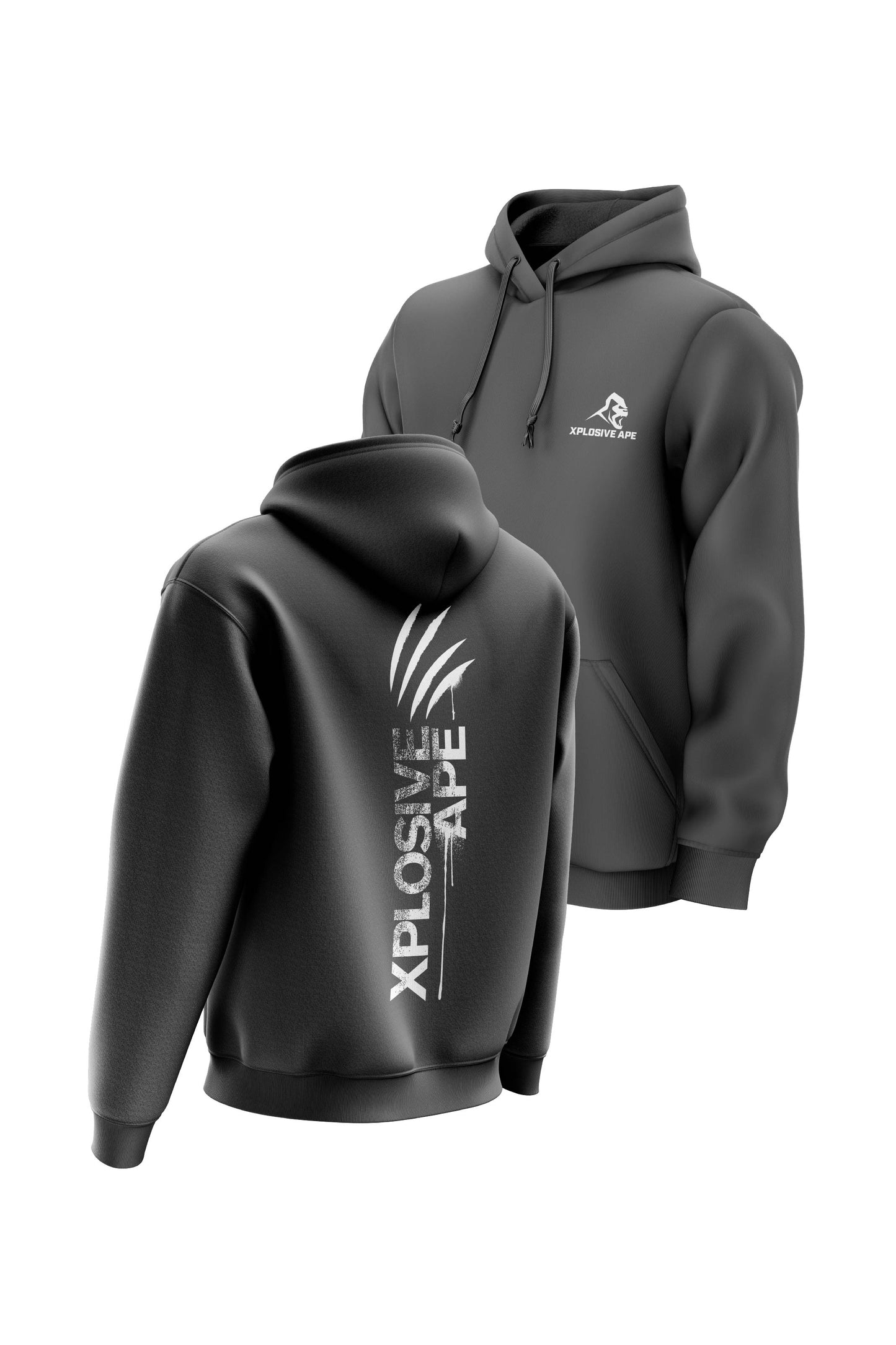 XAPE  Claw Hoodie - Charcoal