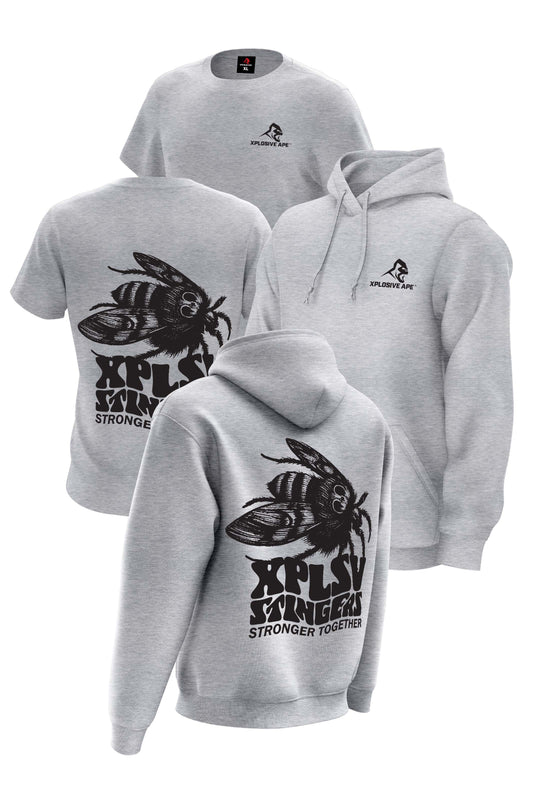 XAPE Stingers Hoodie & Tee Combo - Sports Grey
