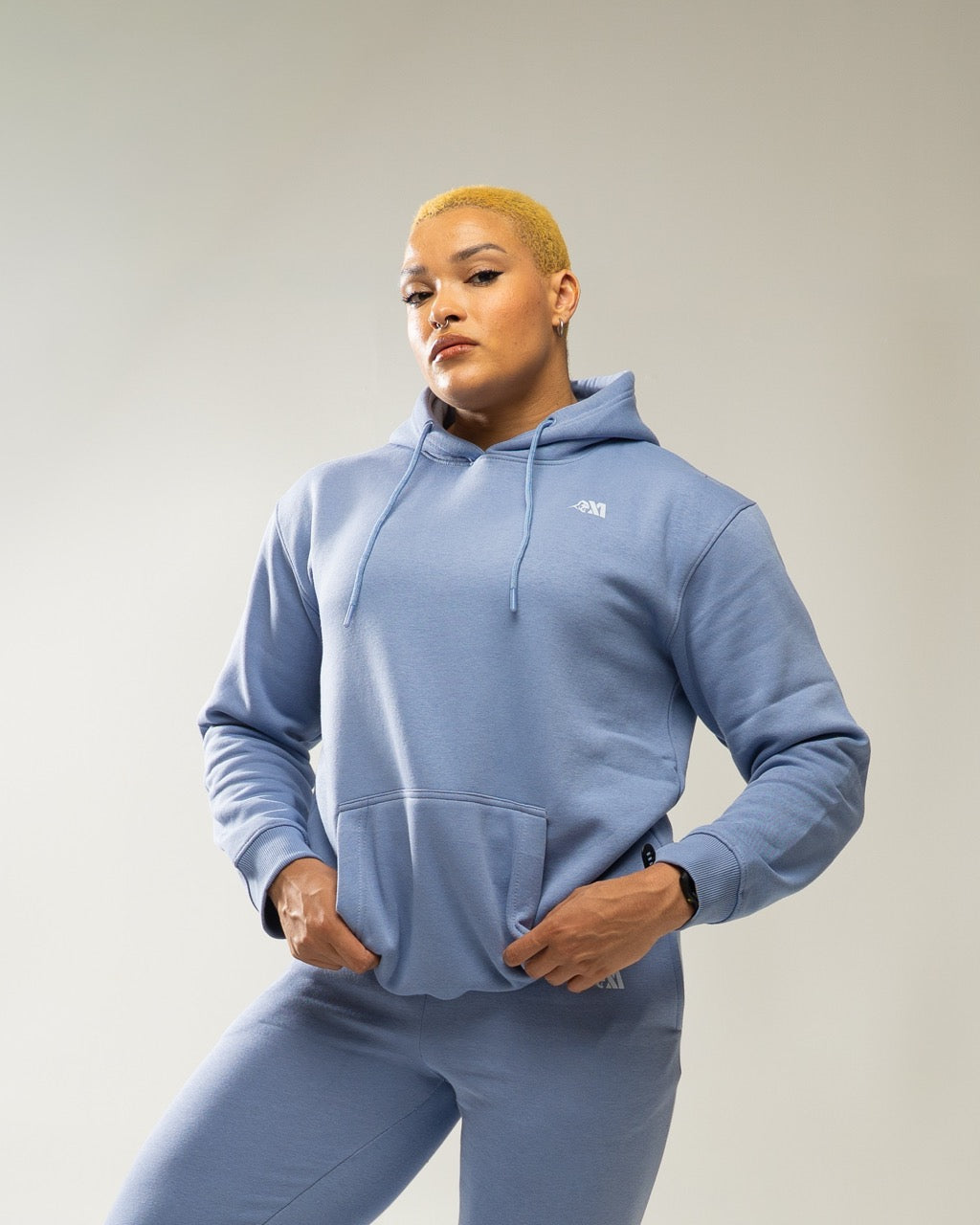 XAPE Core Logo Hoodie - Slate Blue