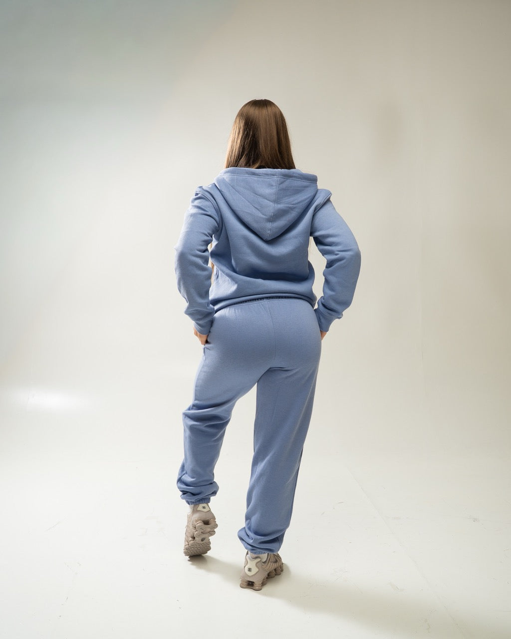 XAPE Core Logo Zip Hoodie - Slate Blue