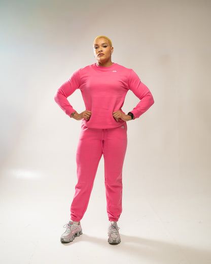 XAPE Core Logo Sweatshirt - Dusty Pink