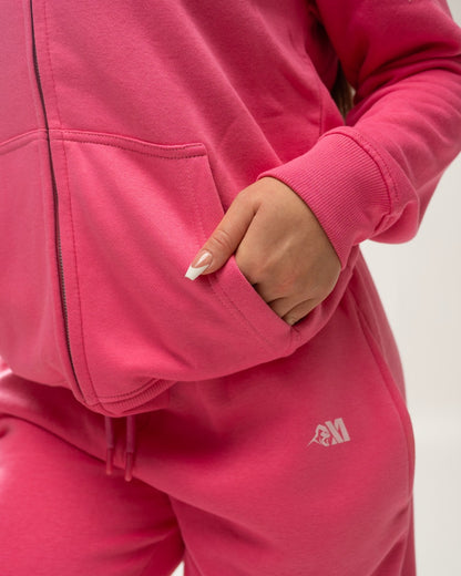 XAPE Core Logo Zip Hoodie - Dusty Pink