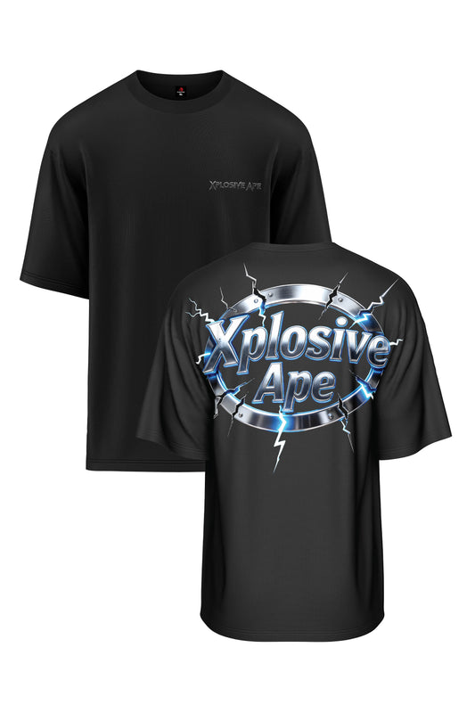 XAPE Electro Seal Oversized Tee - Black