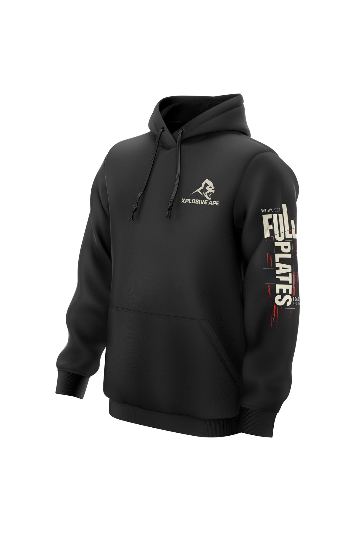 XAPE Full Plates String Hoodie - Black