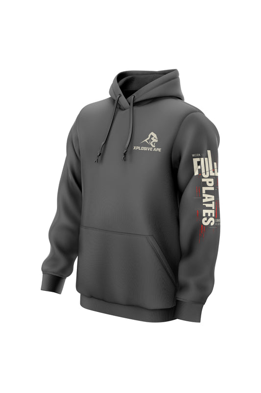 XAPE Full Plates String Hoodie - Charcoal