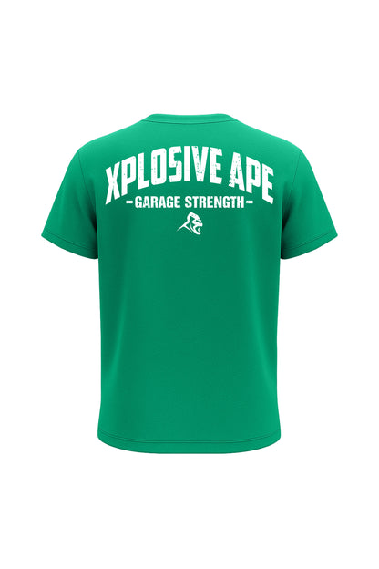 XAPE Garage Strength Tech Tee - Kelly Green