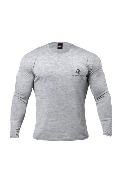 XAPE Garage Strength V2 Long Sleeve Tee - Sports Grey