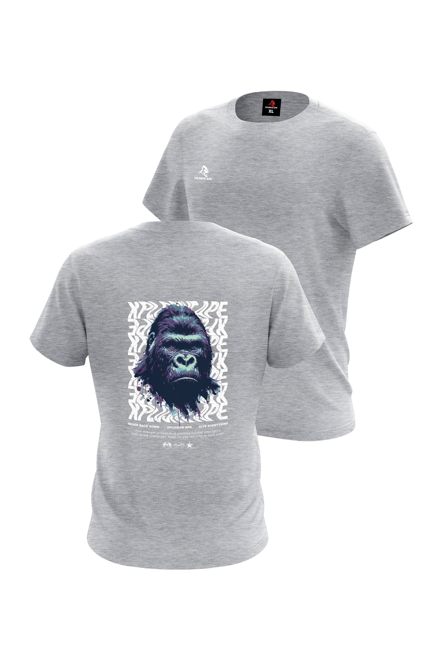 XAPE Give Everything Tee - Sports Grey