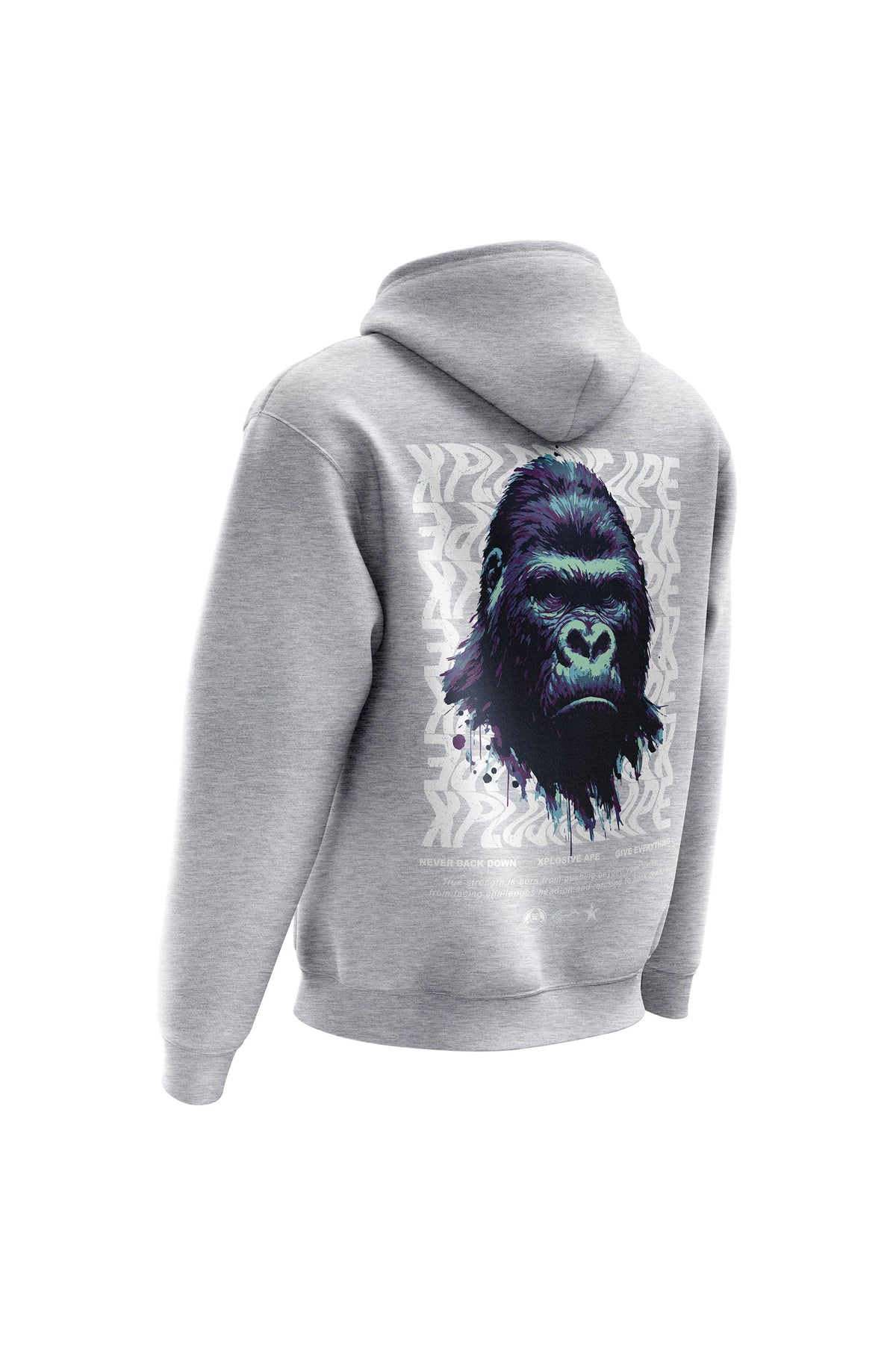 XAPE Give Everything Hoodie - Heather Grey