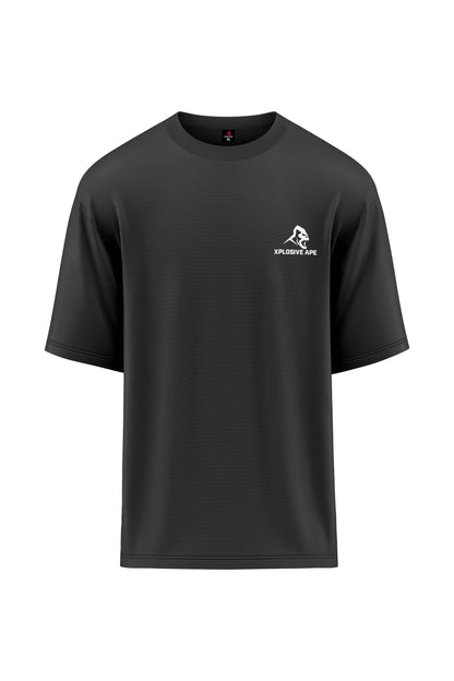 XAPE Graffiti V2 Oversized Tee - Charcoal