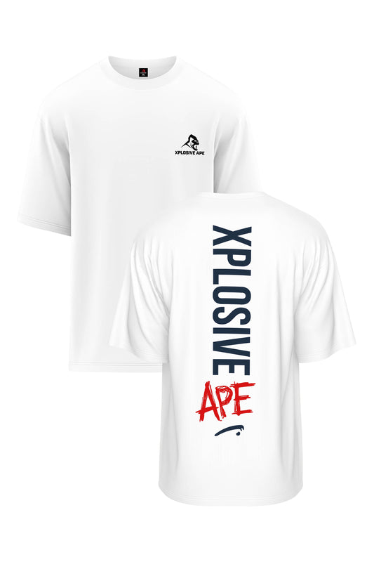 XAPE Graffiti V2 Oversized Tee - White