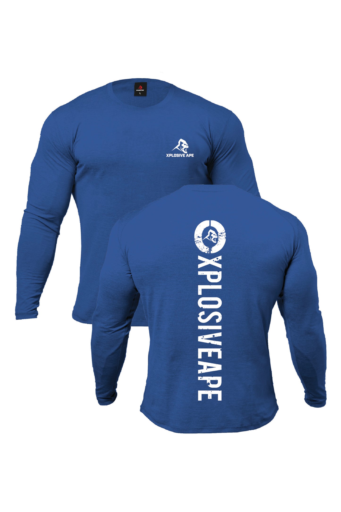 XAPE Impact V2 Long Sleeve Tee - Royal Blue