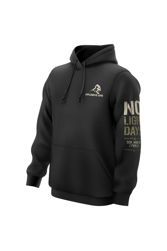 XAPE No Light Days String Hoodie - Black