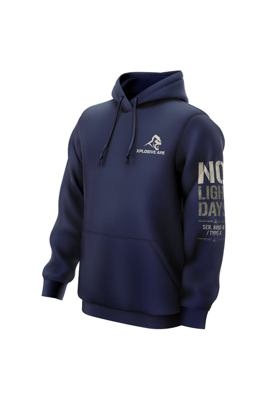 XAPE No Light Days String Hoodie - Navy