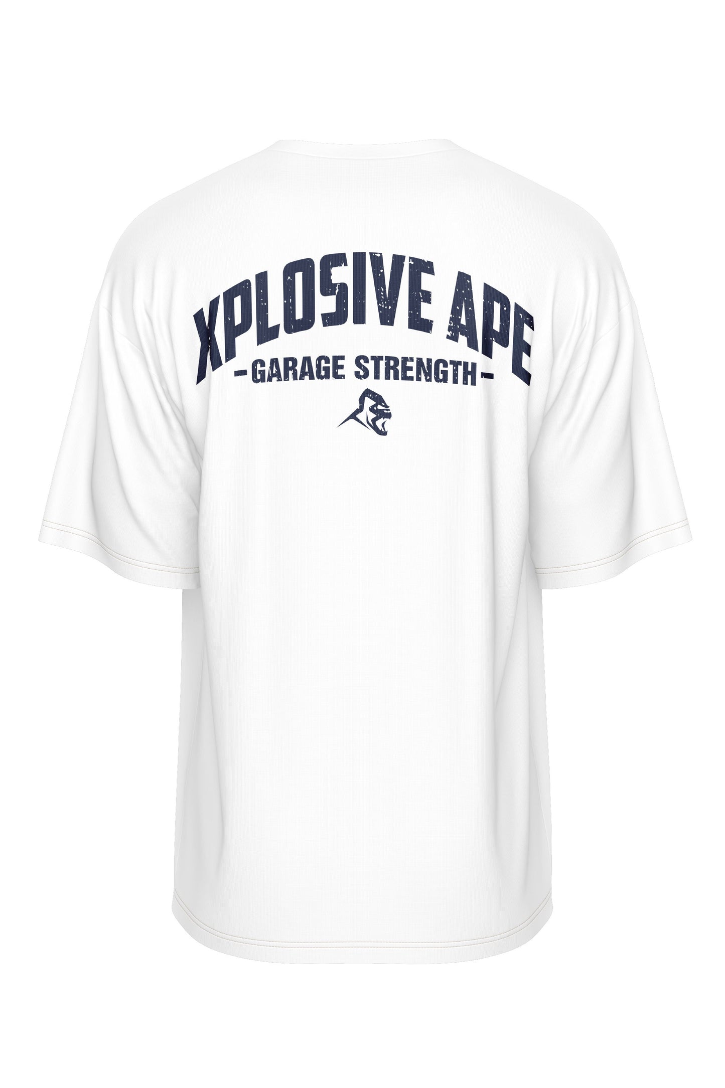 XAPE Garage Strength V2 Oversized Tee - White